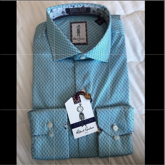 Robert Graham Men’s Haynes Patterned Dress Shirt - Picture 1 of 16
